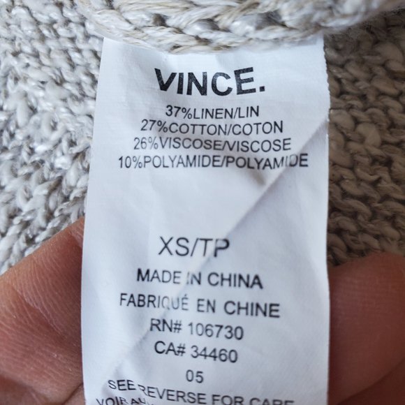 Vince Linen Blend Crewneck Sweater - Picture 9 of 9